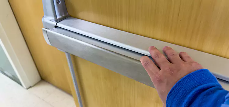 Installing a Push Bar on a Door Bell Gardens